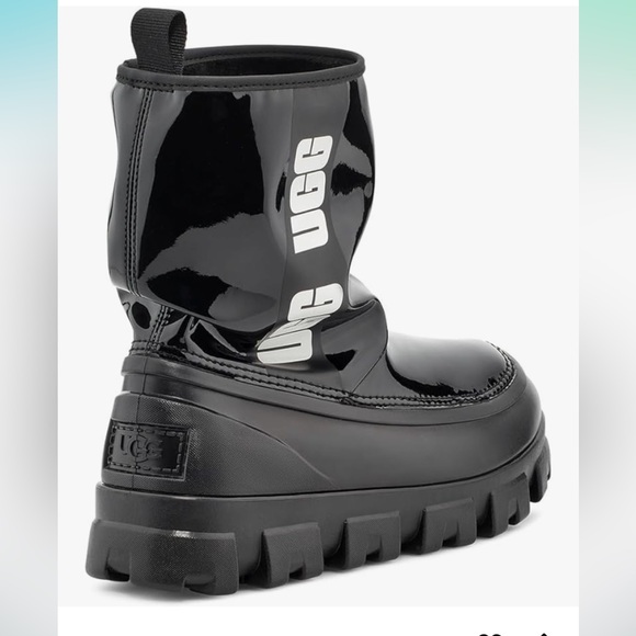 •UGG•NWT UGG WOMAN'S CLASSIC BLACK BRELLAH MINI BOOT SIZE 7 - Picture 4 of 12